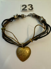 Load image into Gallery viewer, Golden Heart Necklaced
