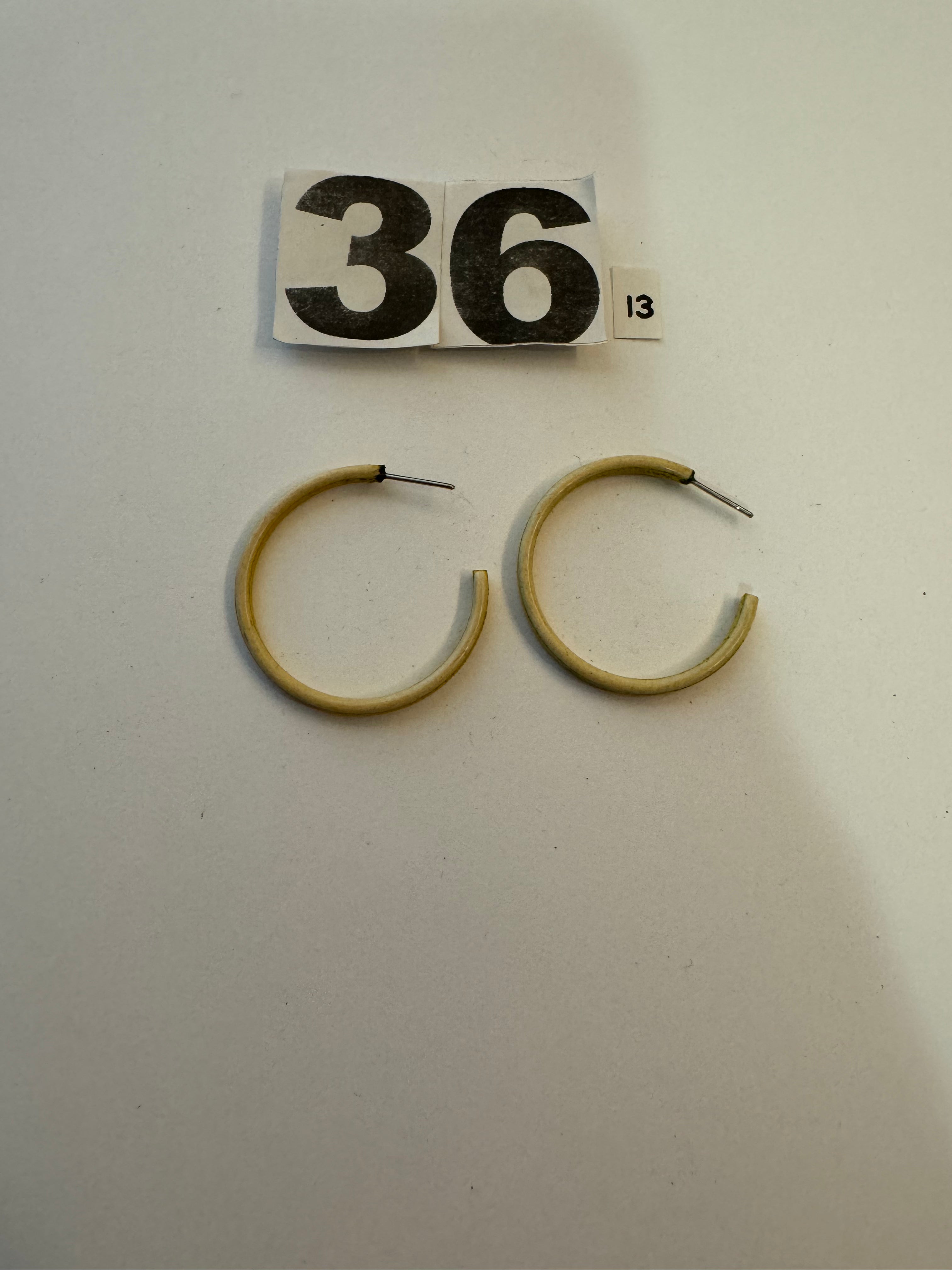 Yellow Hoop Earrings