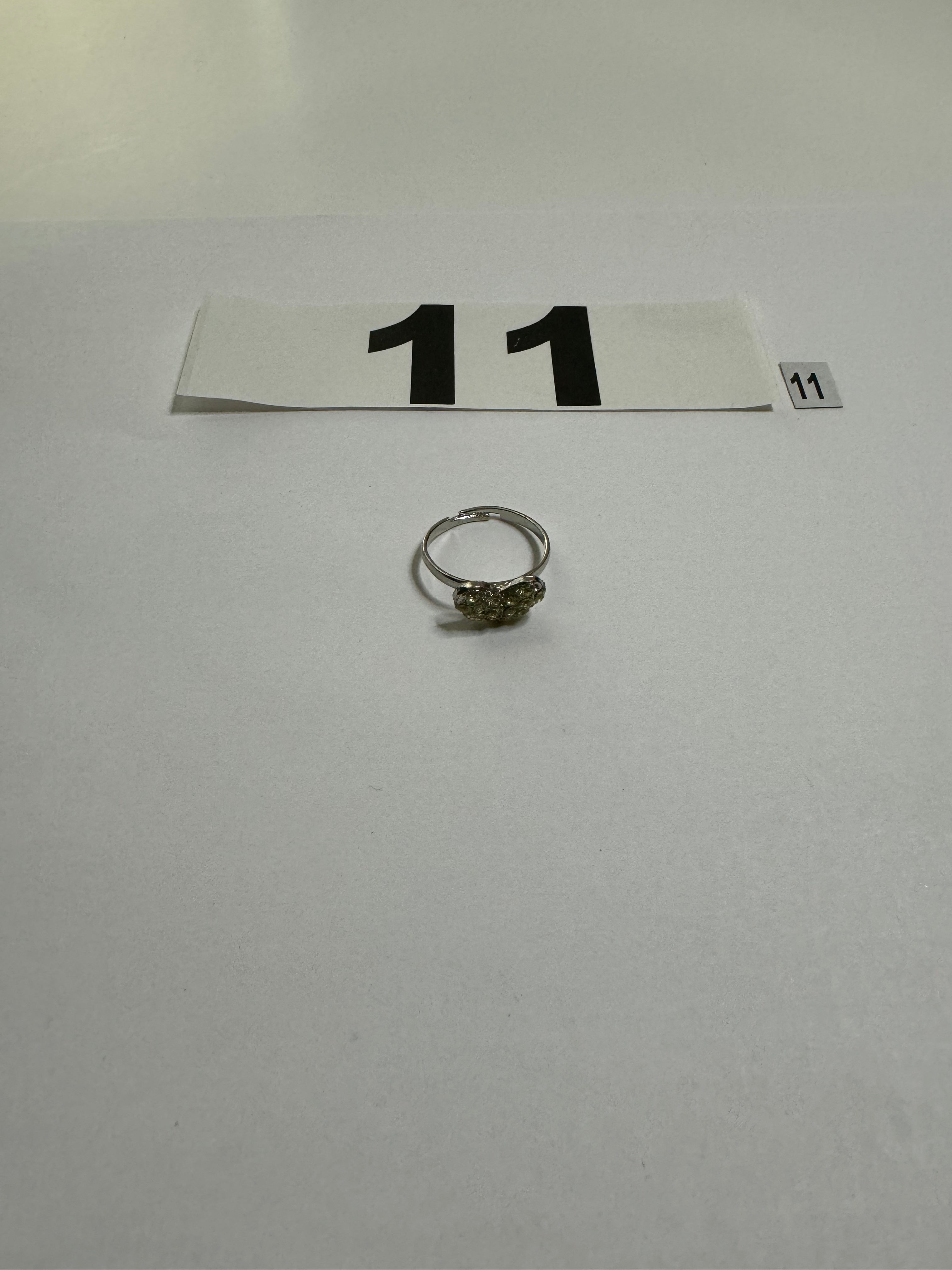 Chrome Yellow Heart Ring