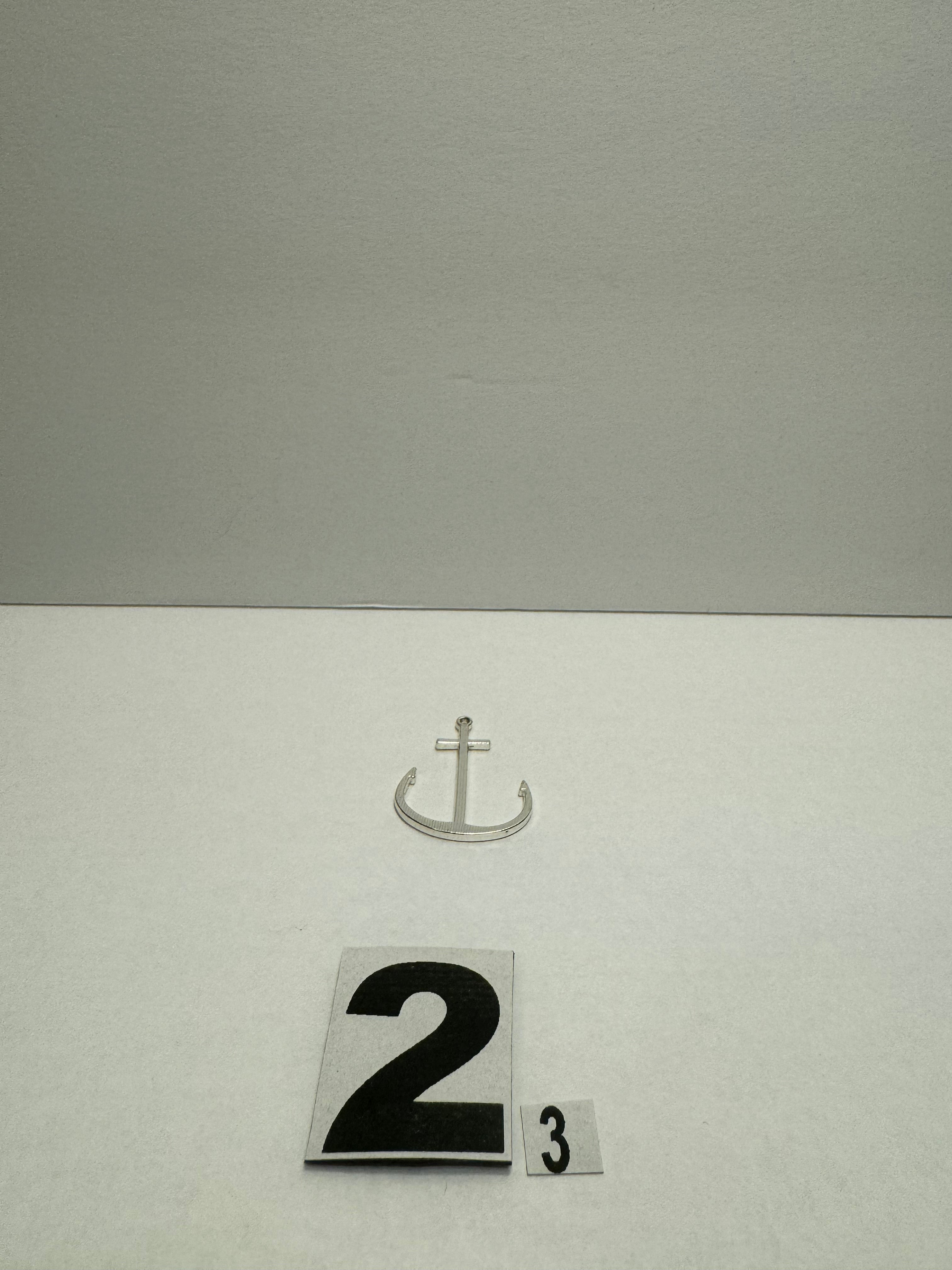 Chrome Anchor Charm