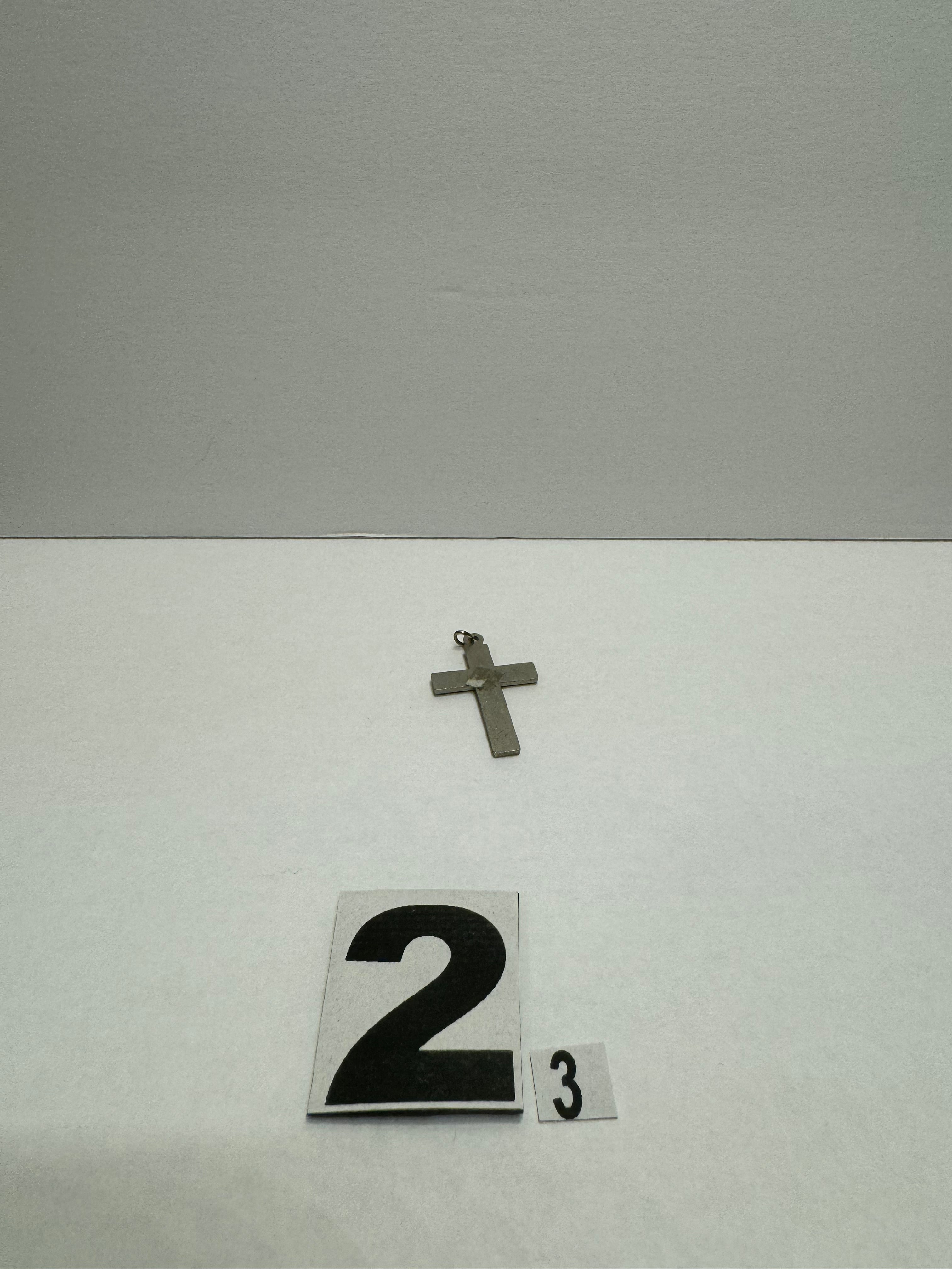 Chrome Cross Charm