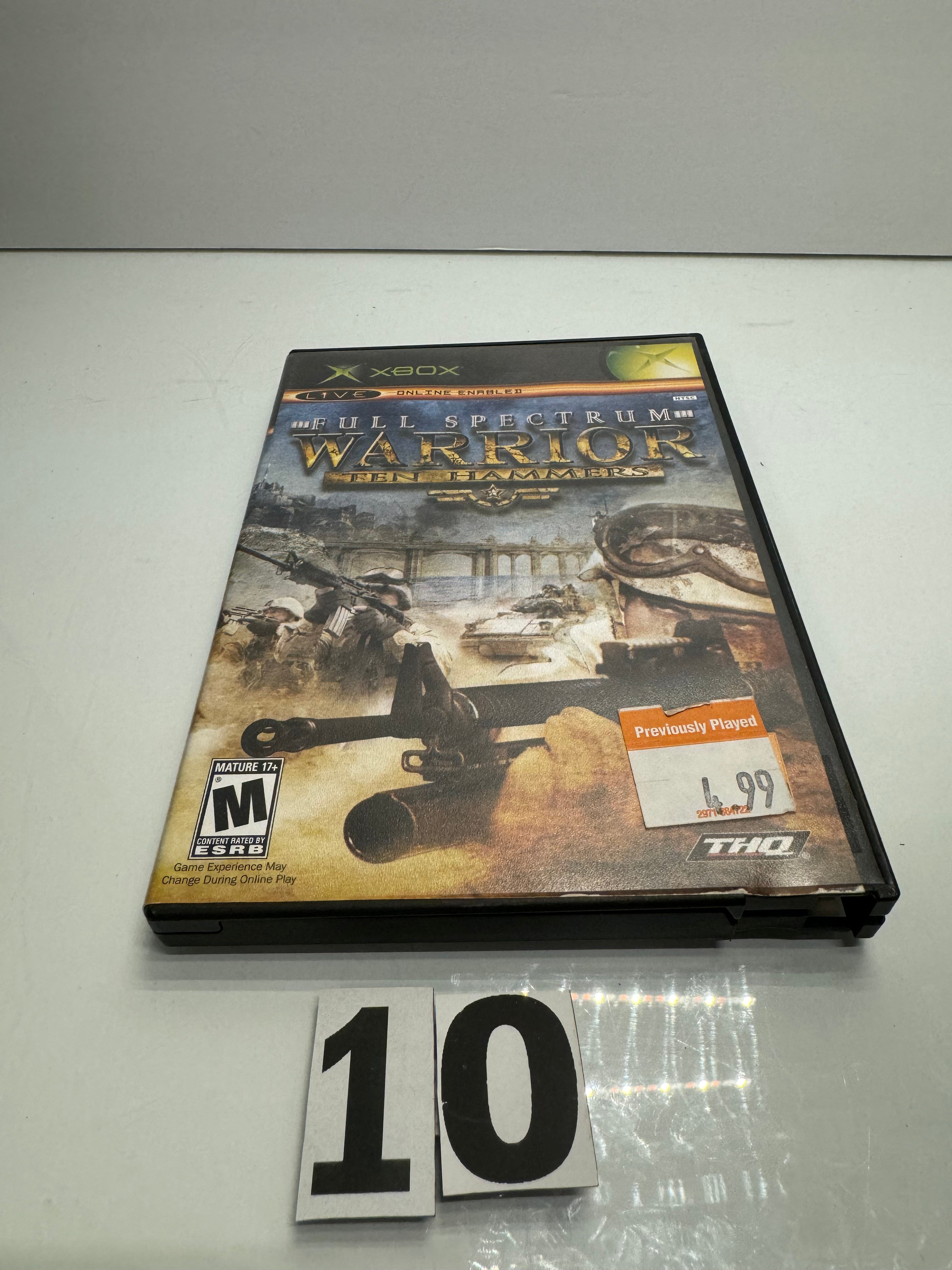 Warrior Twn Hammer Xbox Video Game