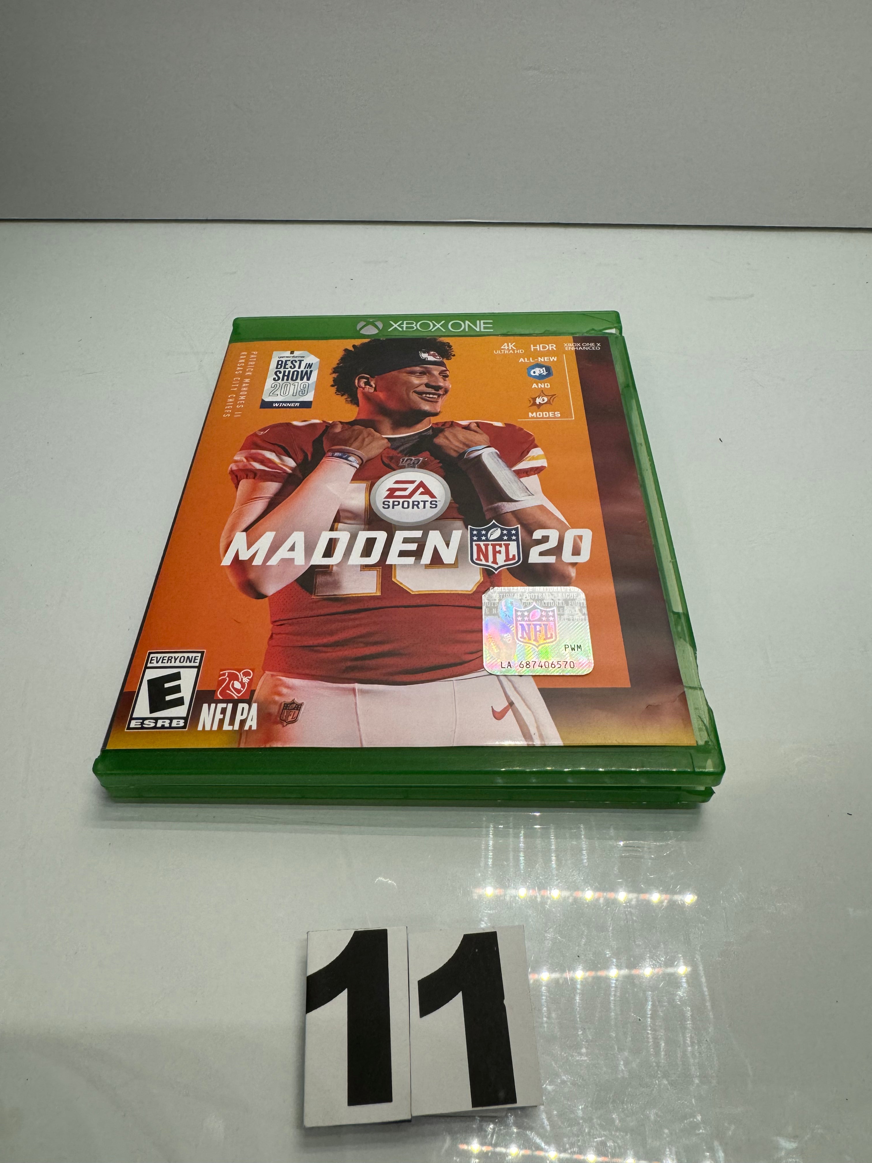 Madden 20 Xbox One Video Game