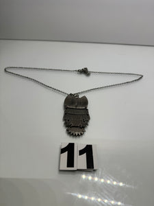 Chrome Owl Necklace