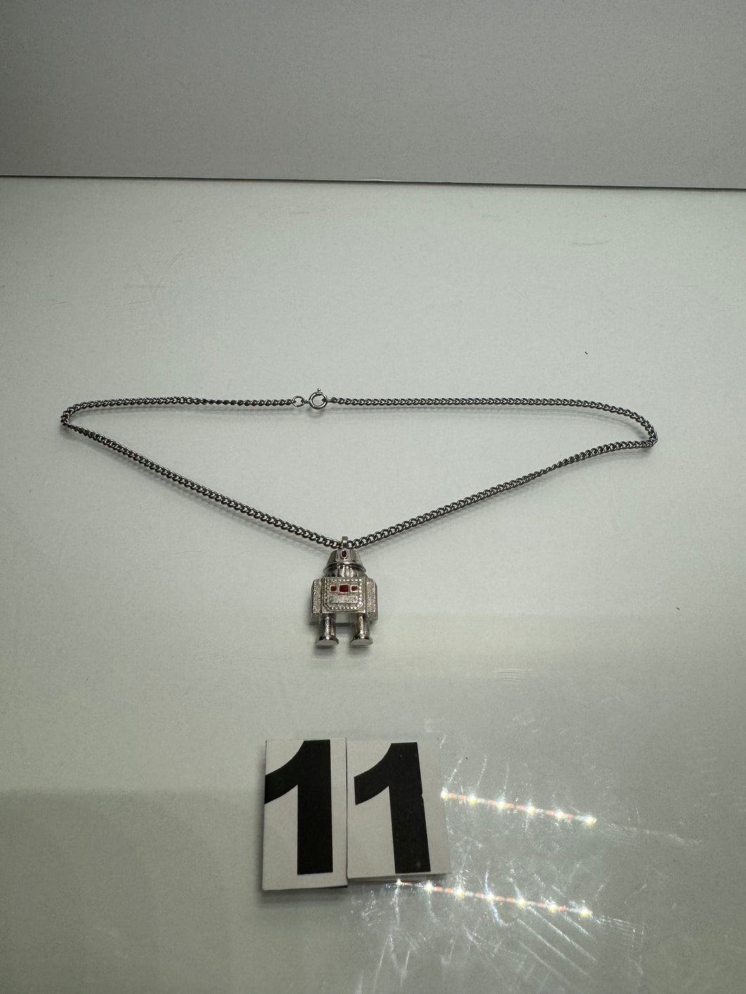 Chrome Robot Necklace