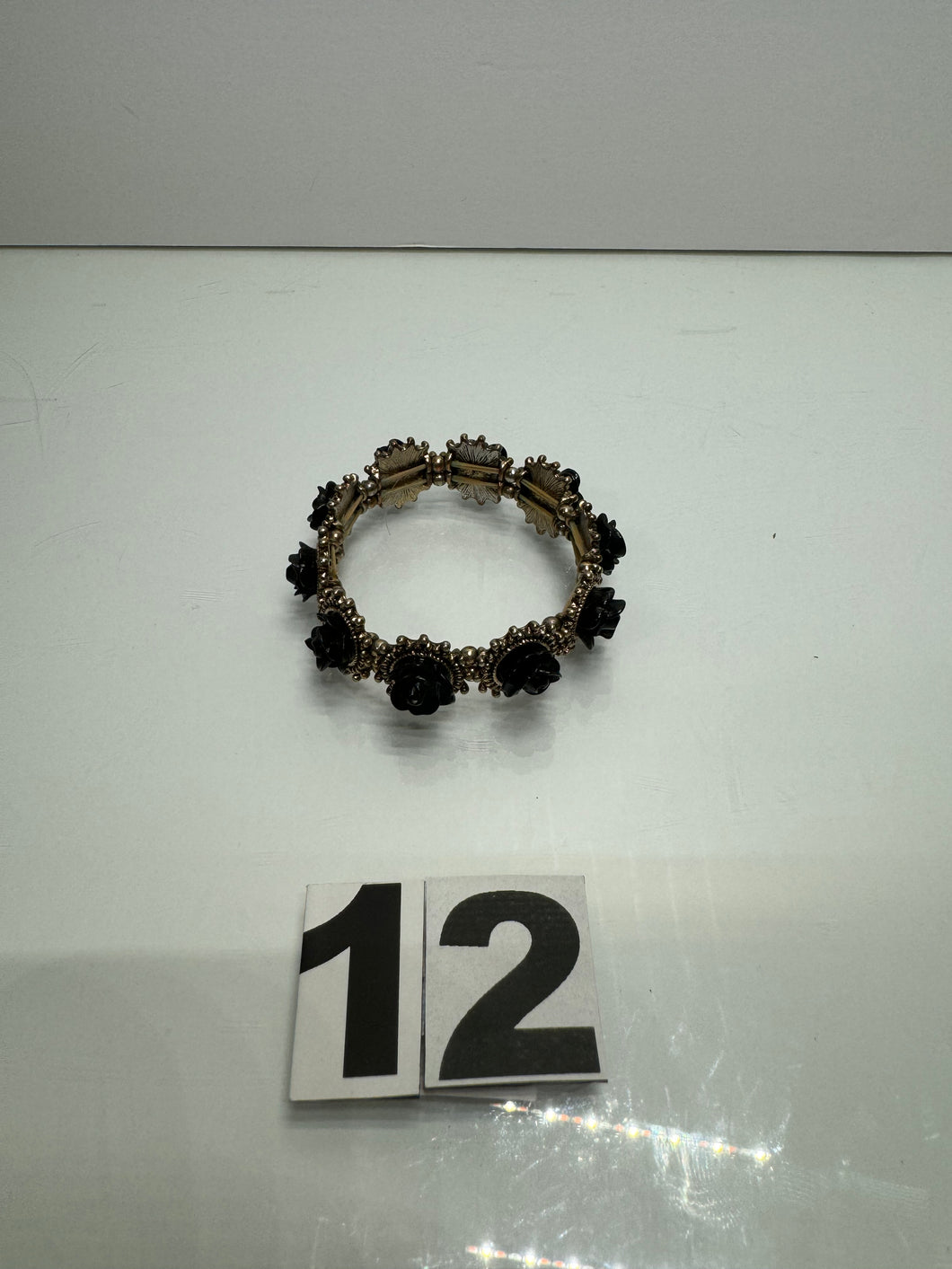 Black Flower Bracelet