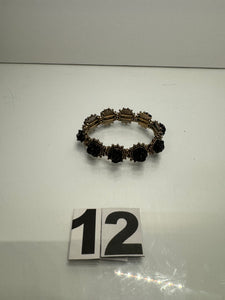 Black Flower Bracelet