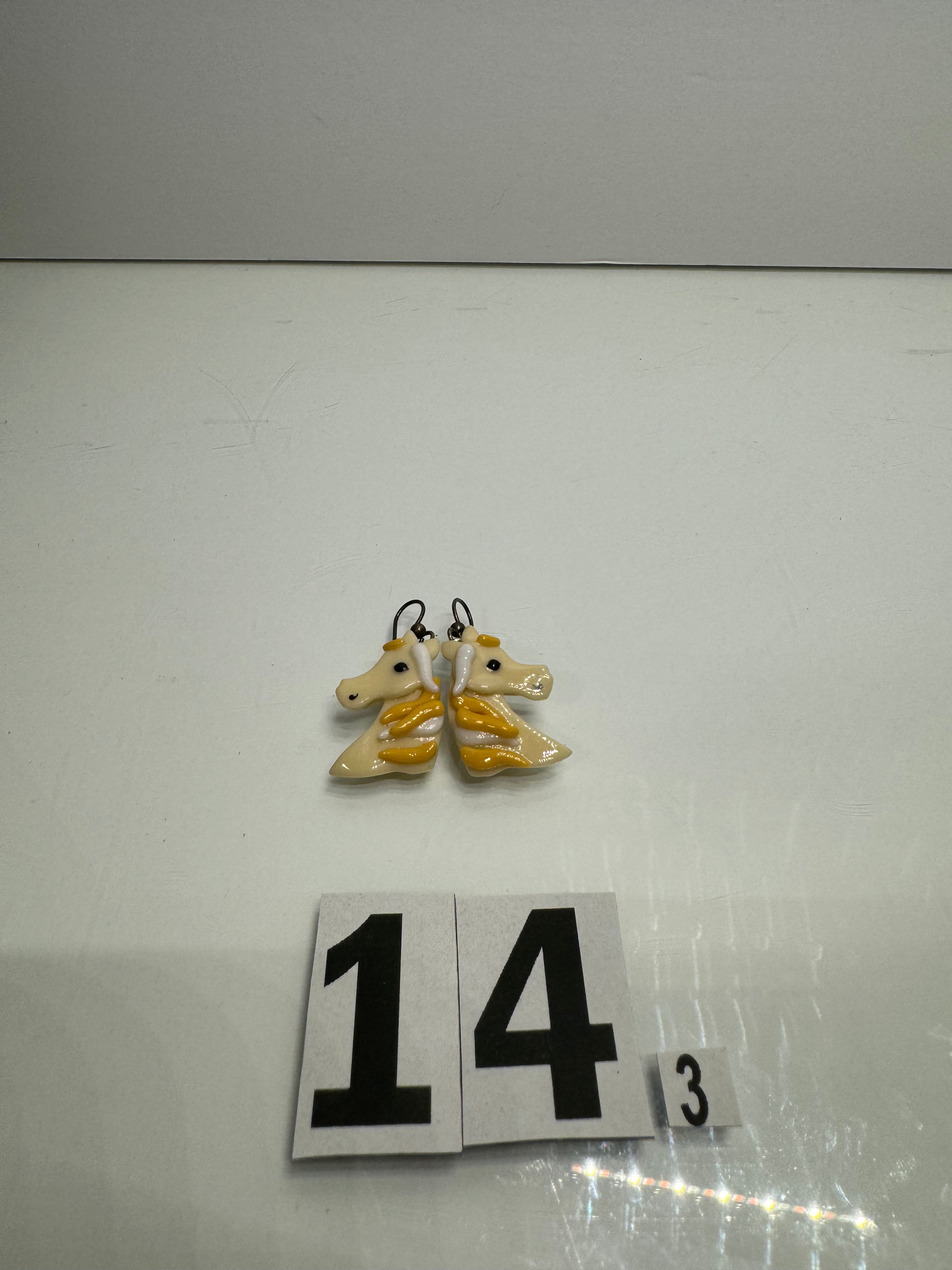 Yellow Horse Earrings