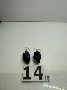 Purple Bat Earrings