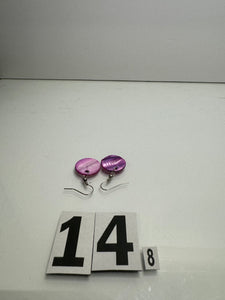 Purple Circle Earrings