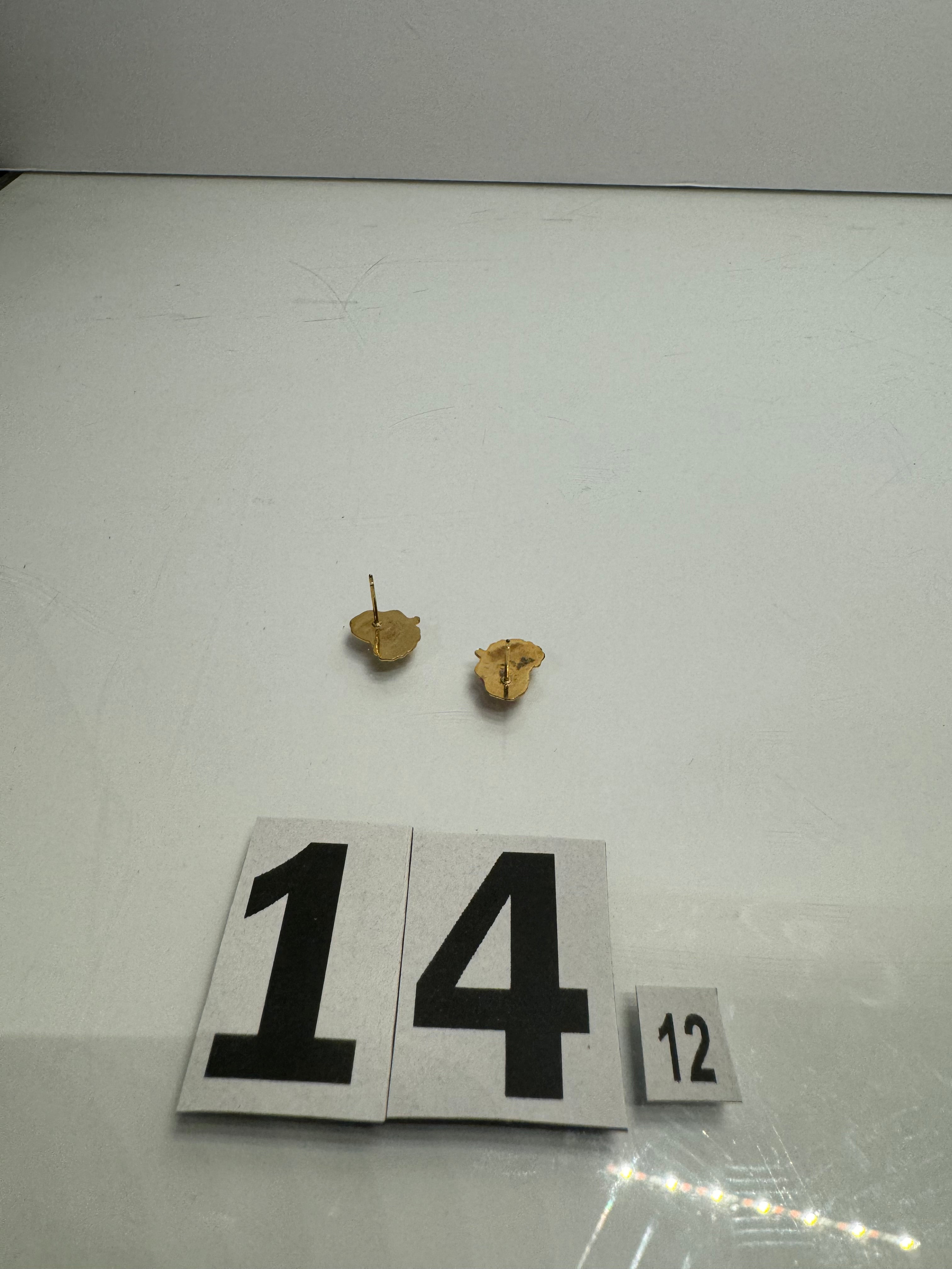 Golden Santa Earrings