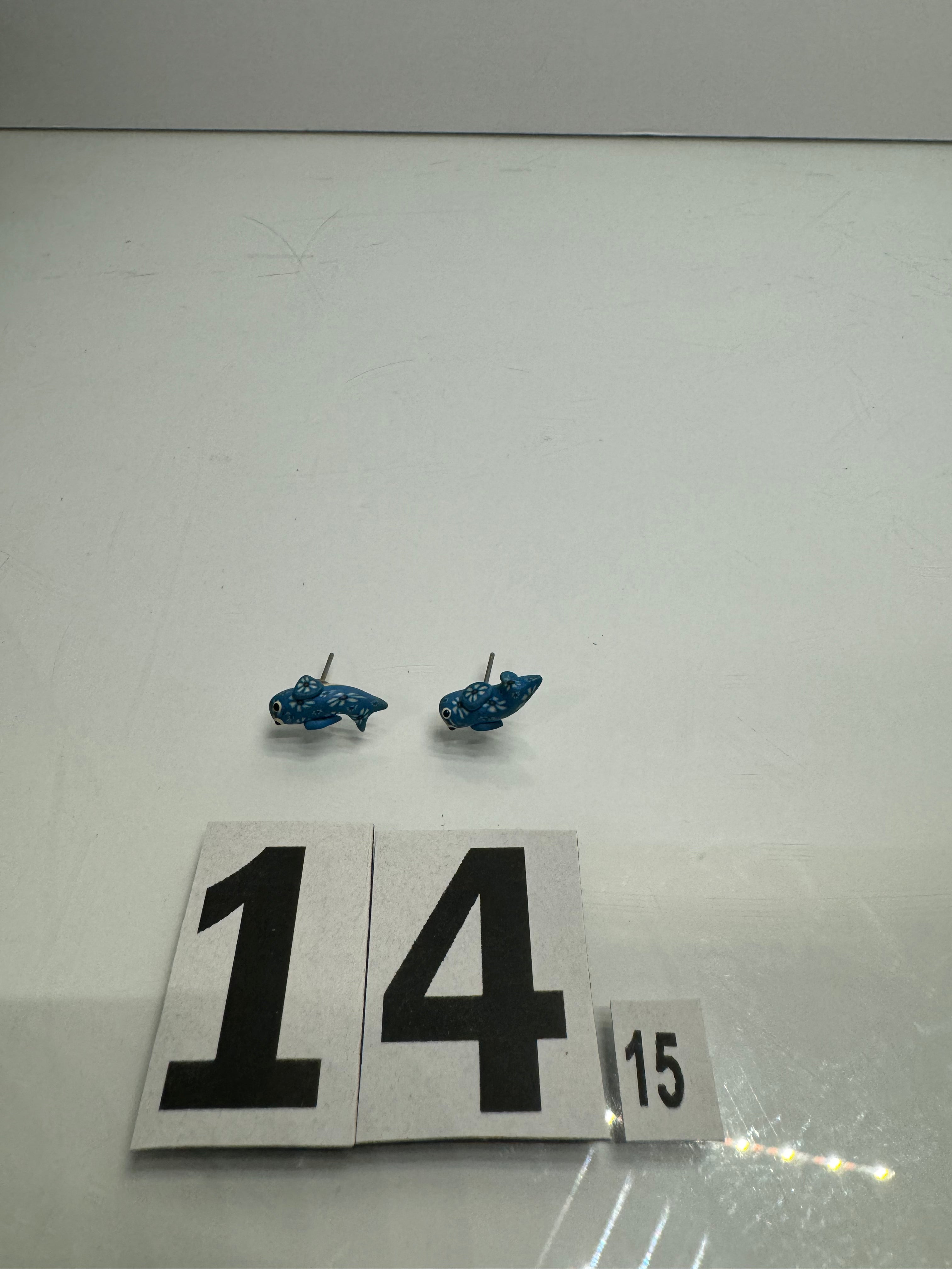 Blue Whale Earrings
