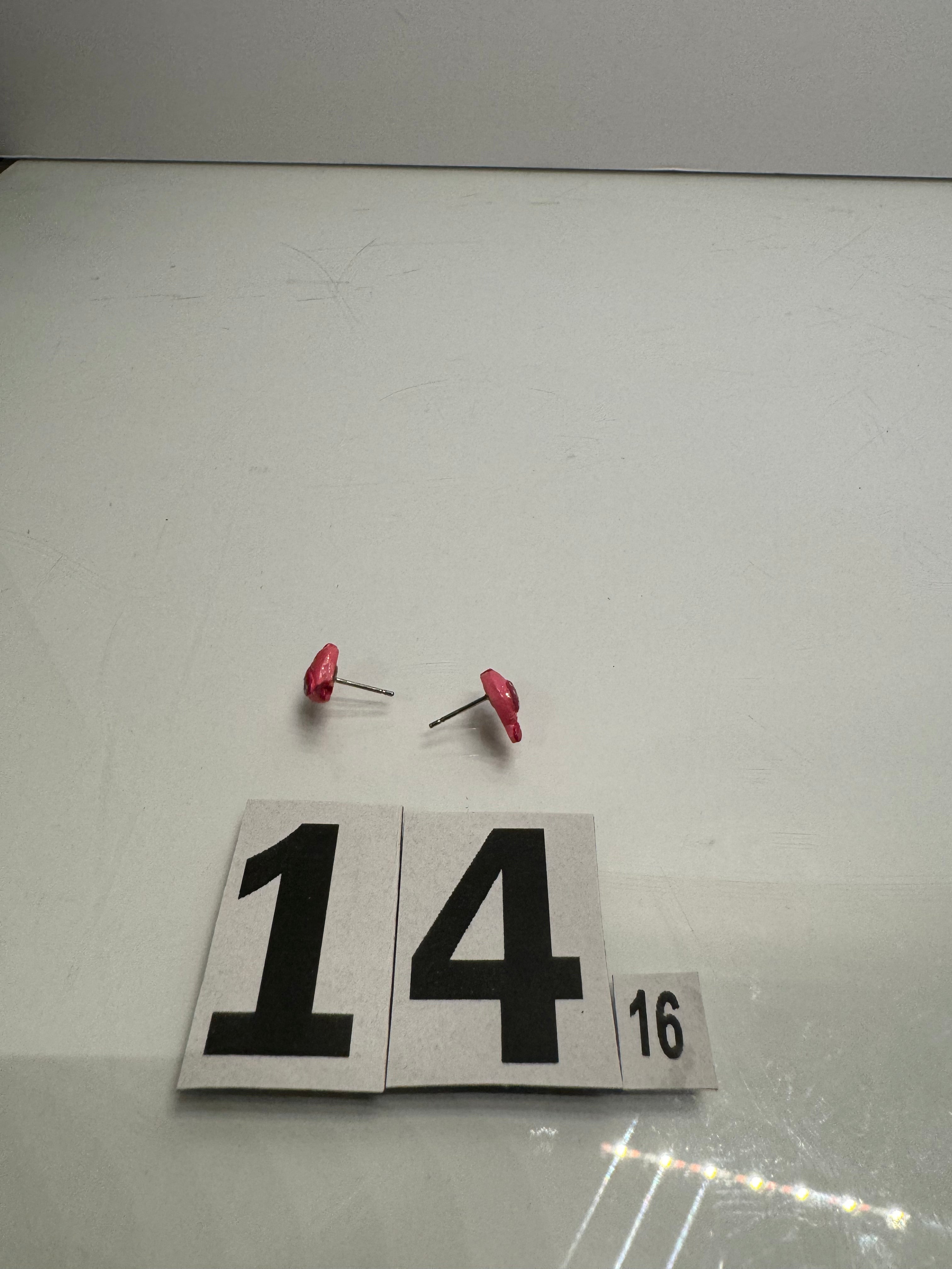 Pink Bird Earrings