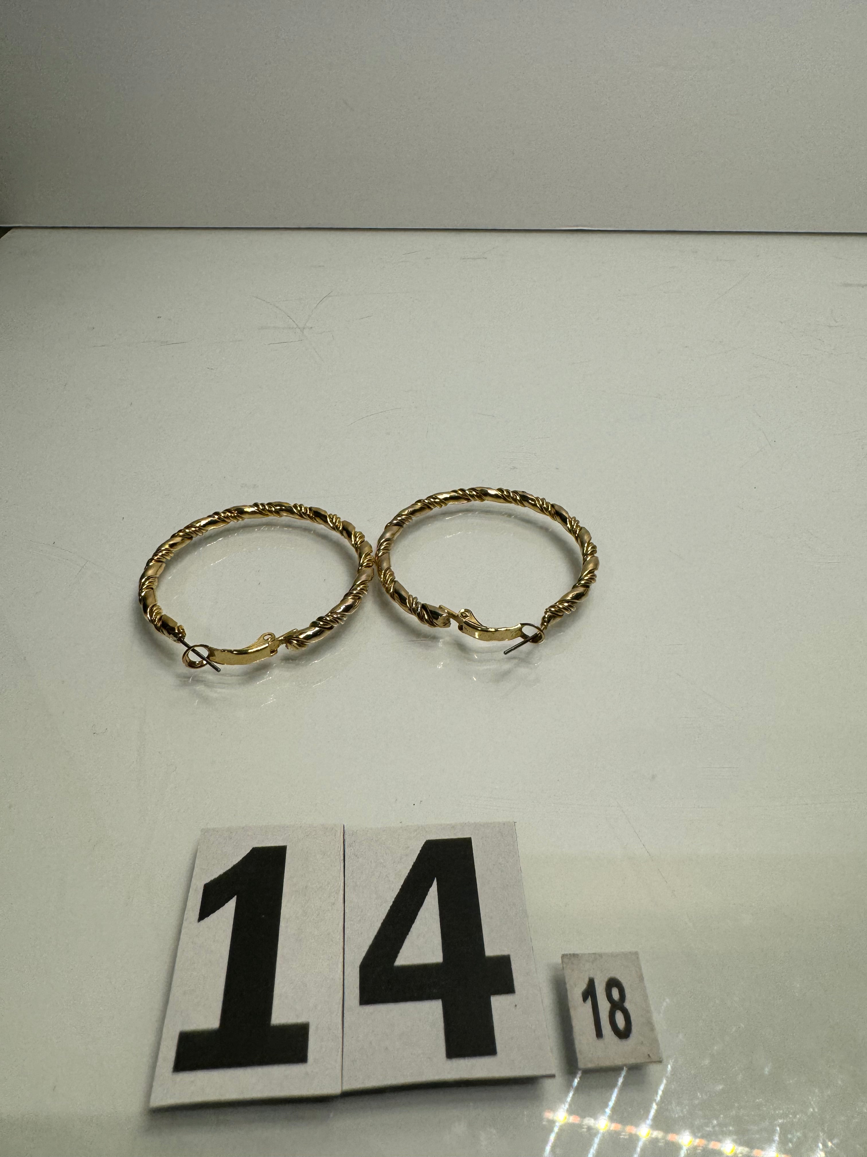 Golden Hoop Earrings