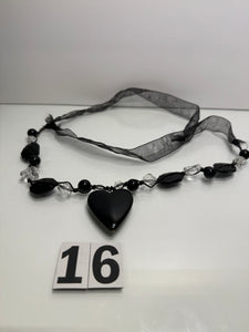 Black Heart Necklace