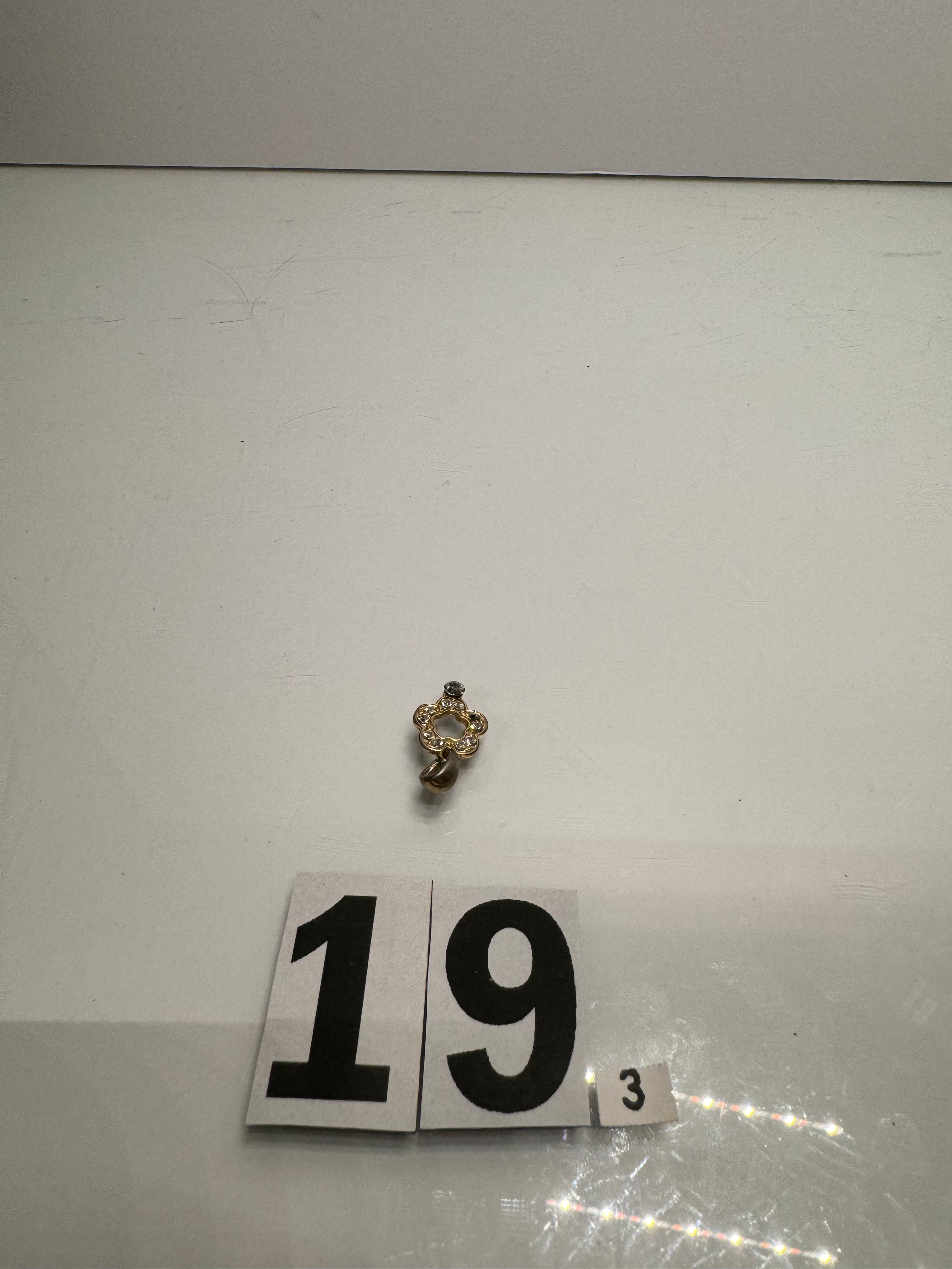 Golden Flower Charm