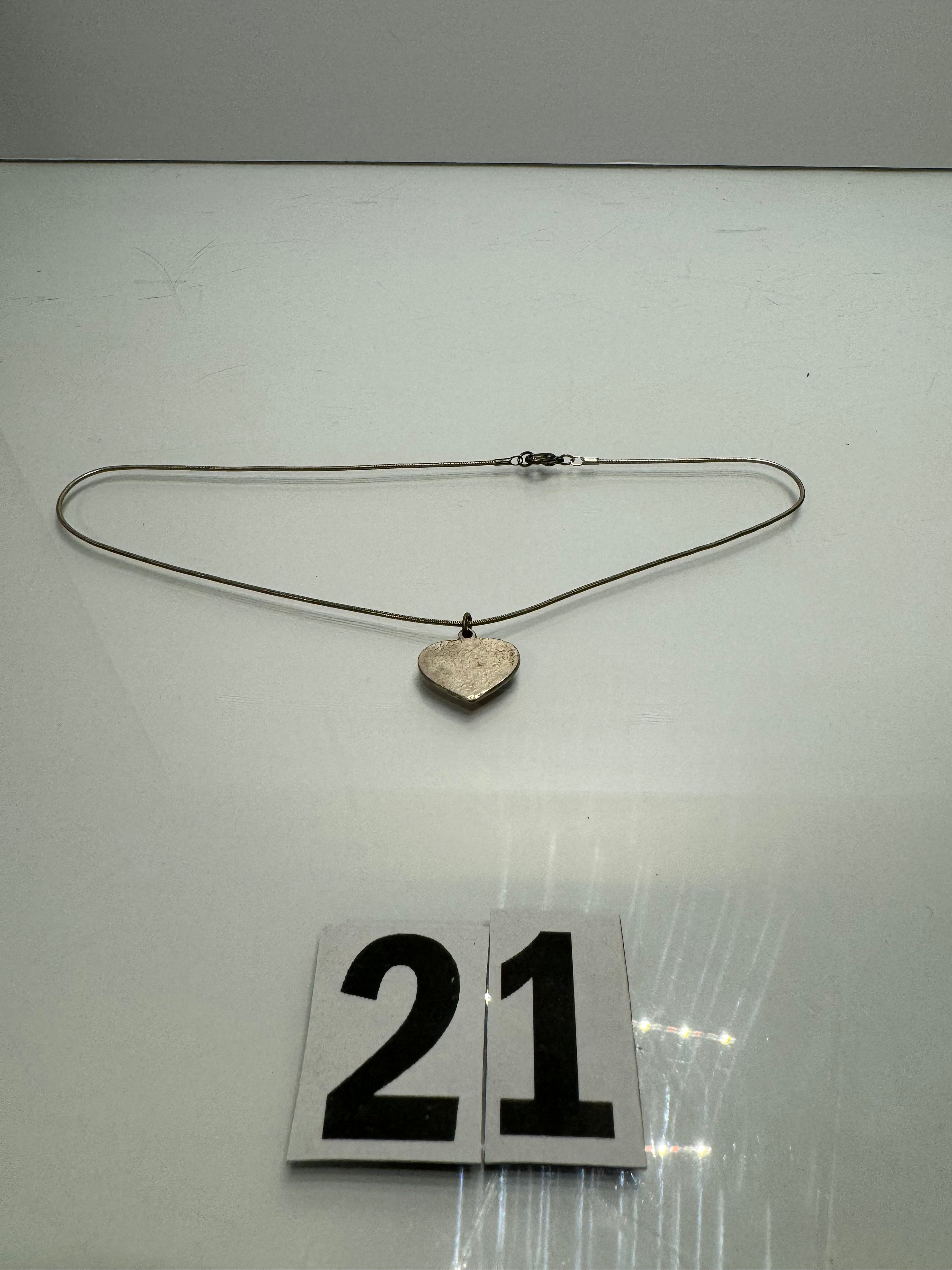 Chrome Flag Necklace