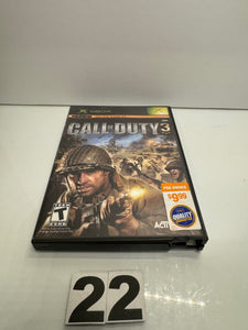 Call Of Duty 3 Xbox Video Game