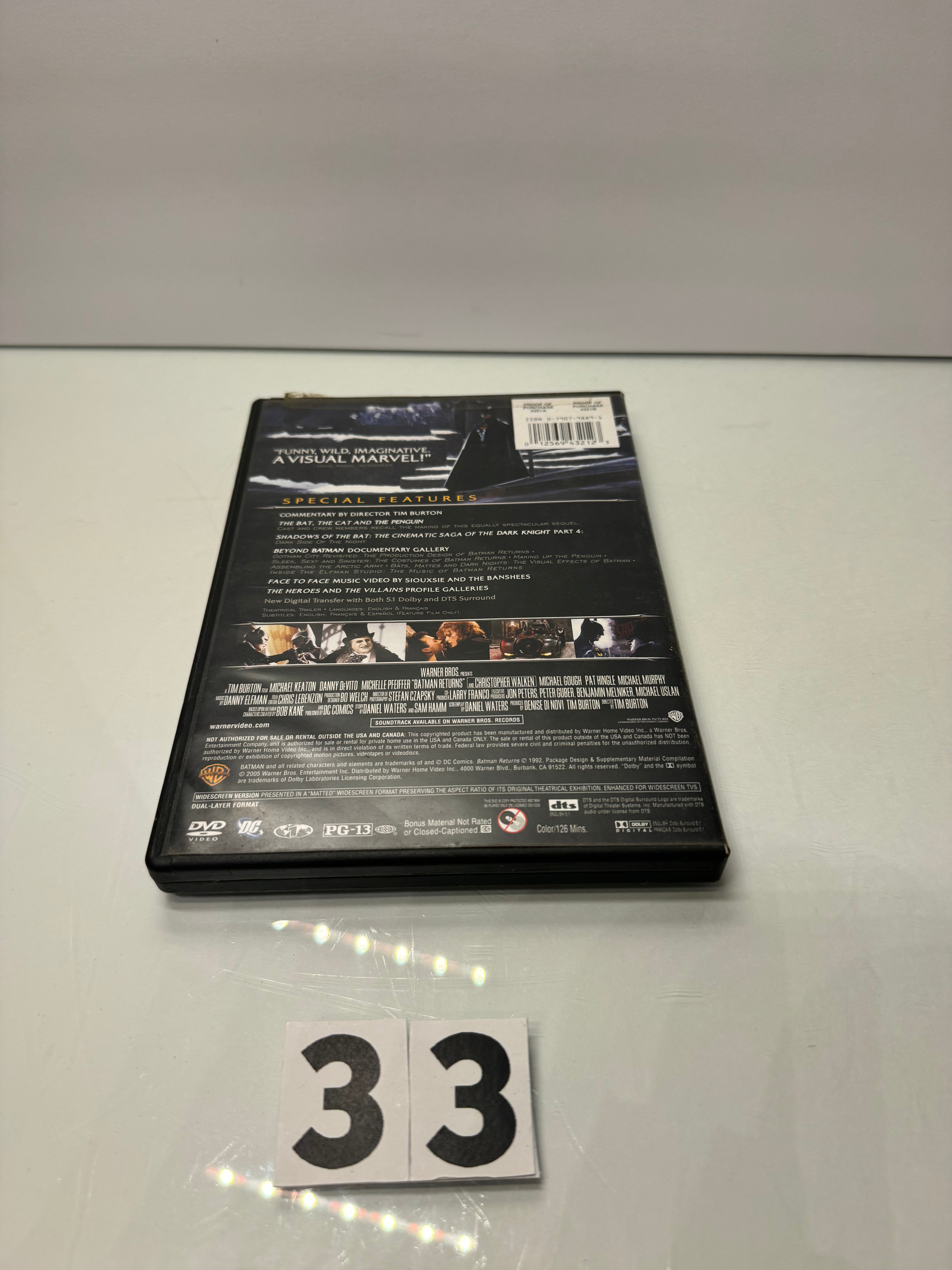 Batman Returns DVD