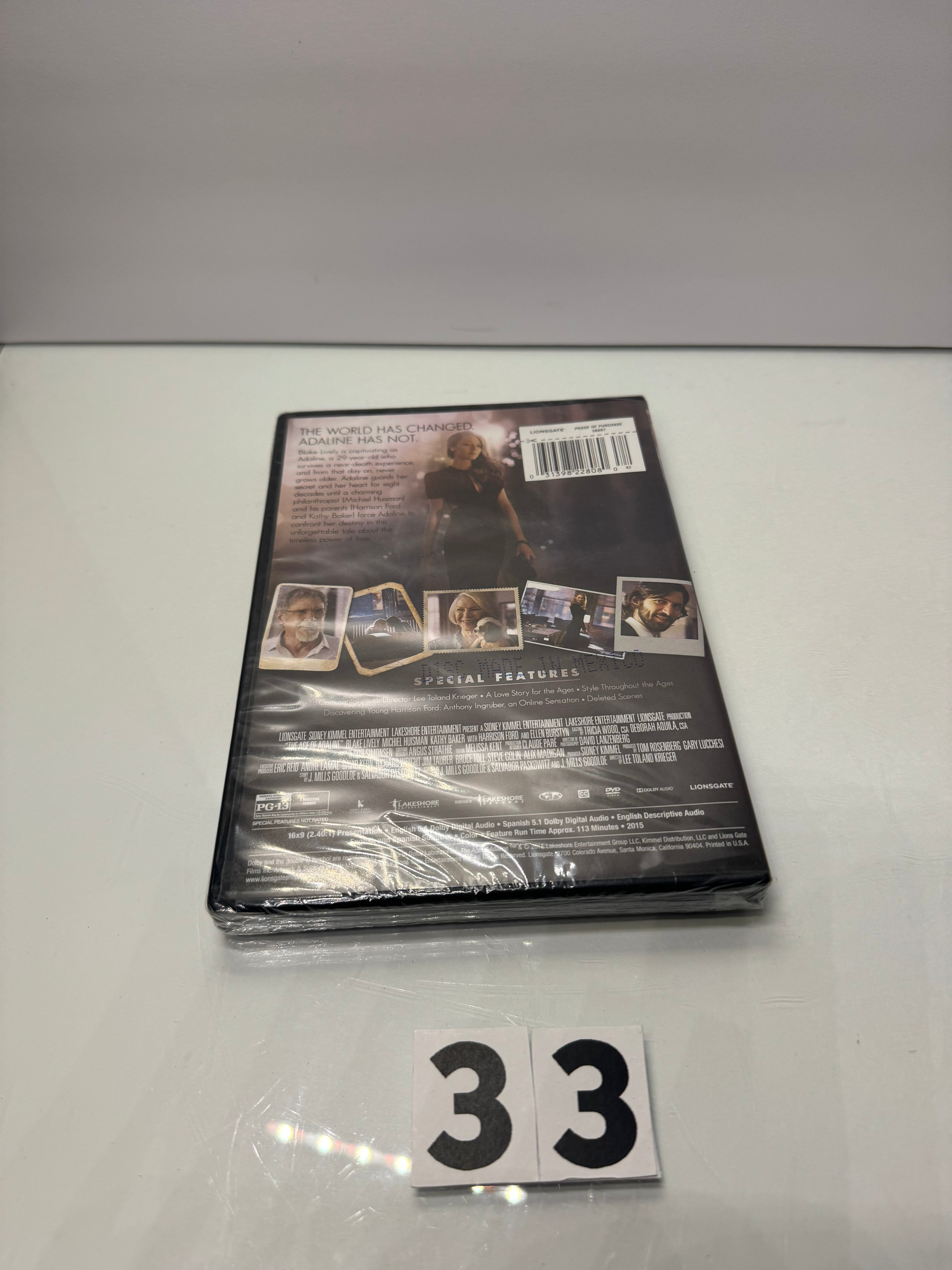 The Age Of Adaline DVD