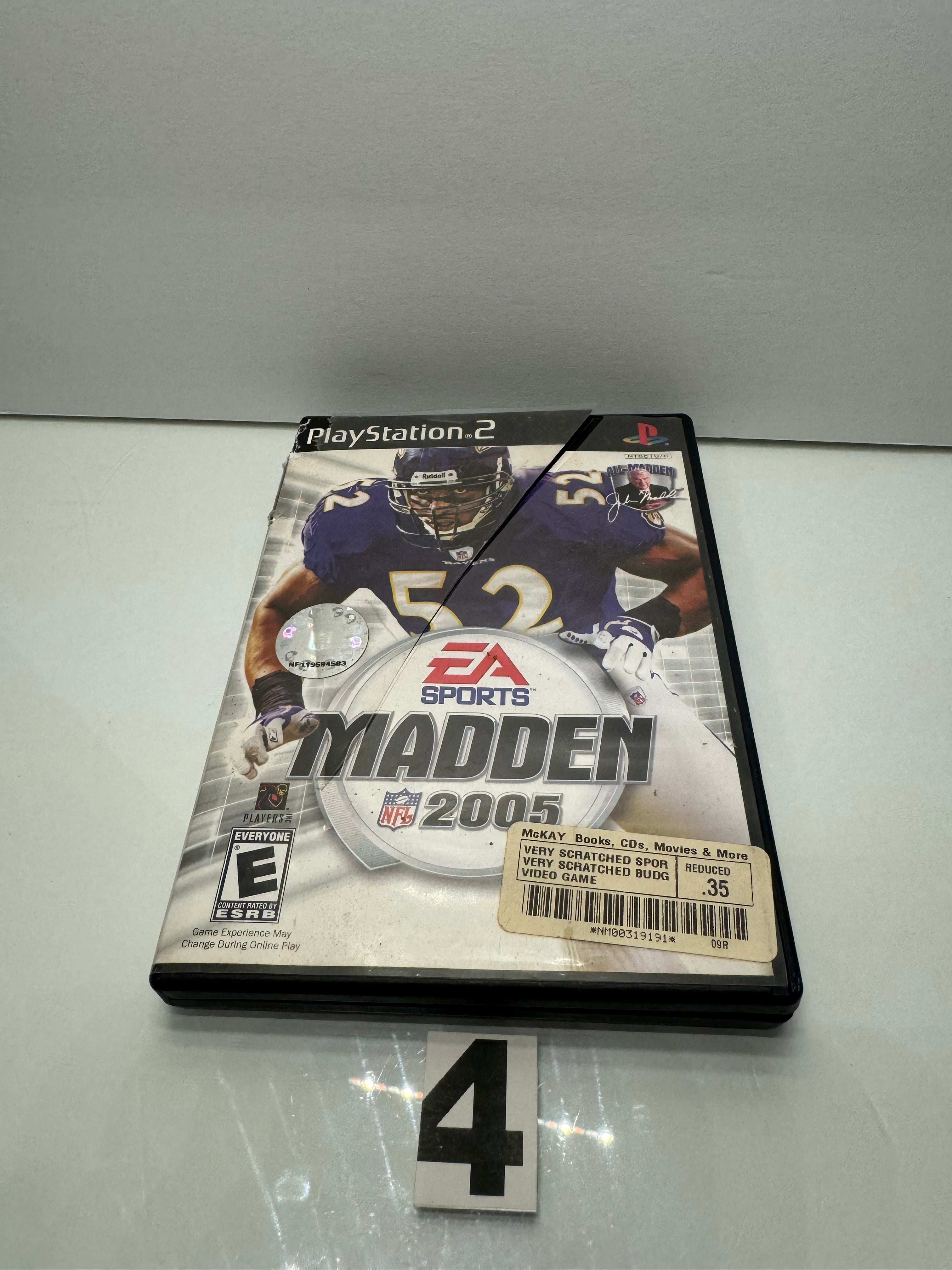 Madden 2005 PS2 Video Game