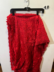 Red Lace Fabric