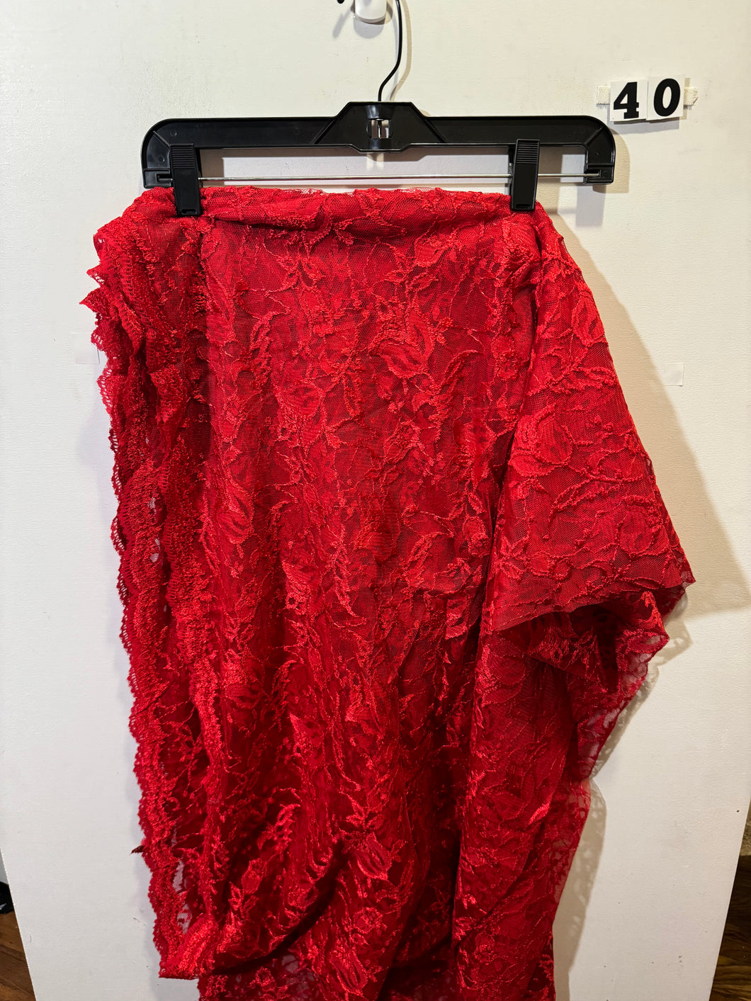 Red Lace Fabric