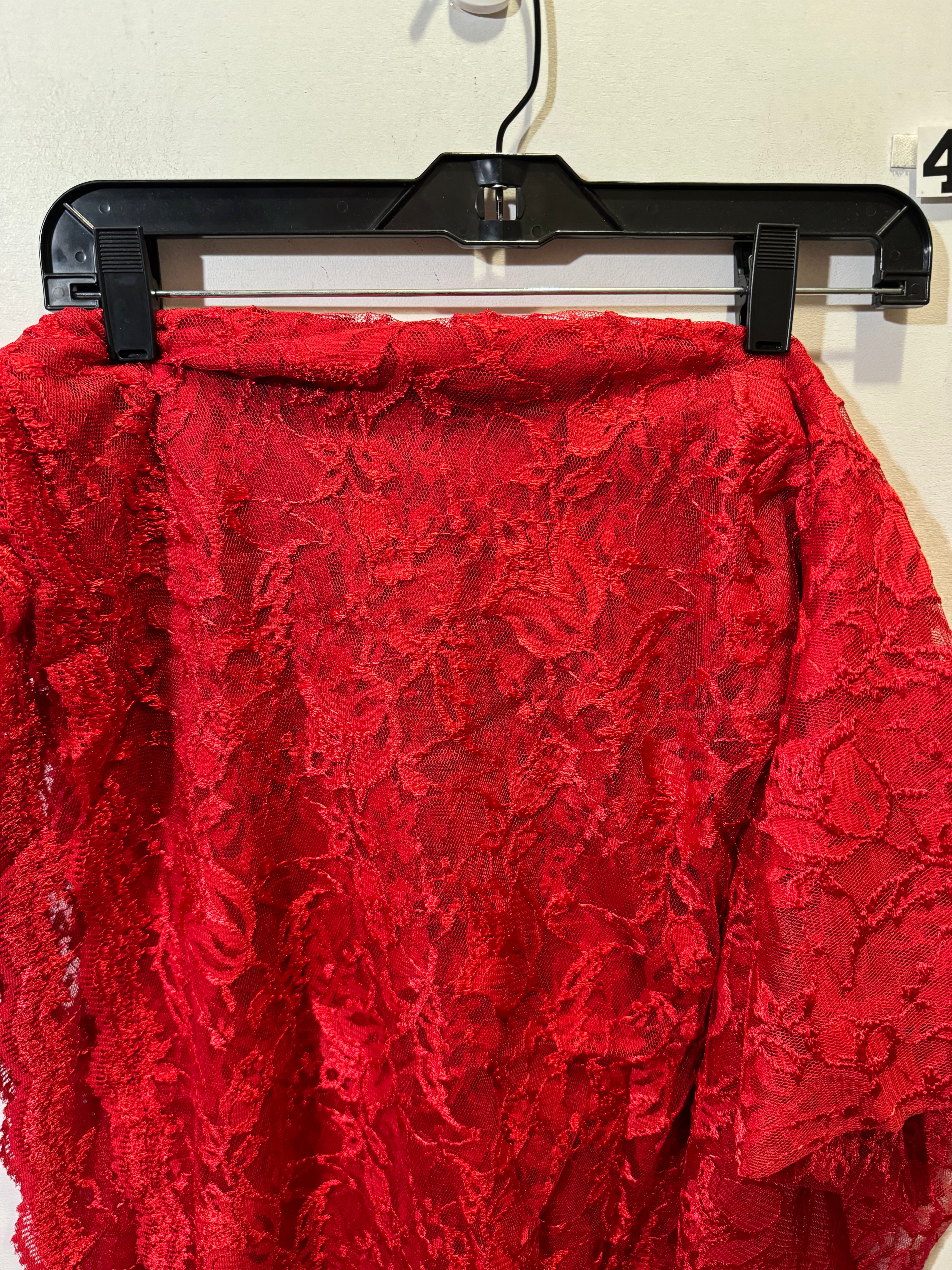 Red Lace Fabric