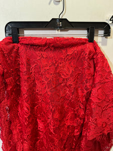 Red Lace Fabric
