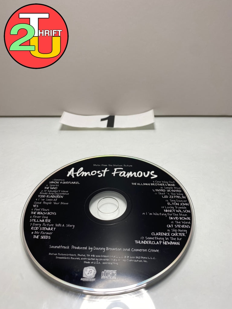 Almost Famous Music From The Motion Picture CD