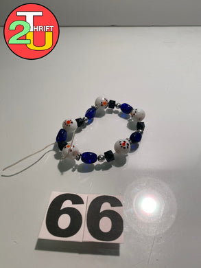 Blue Snowman Bracelet