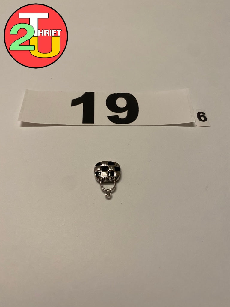 Chrome Purse Charm