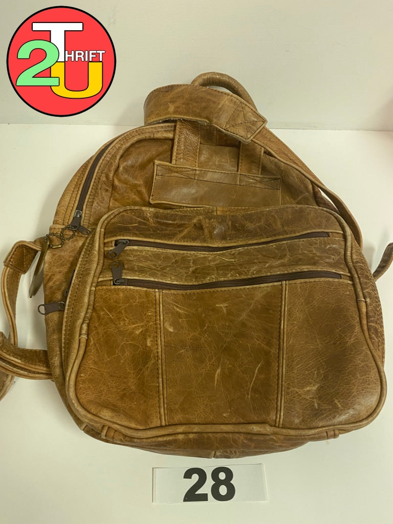 Genuine Leather Brown Bag