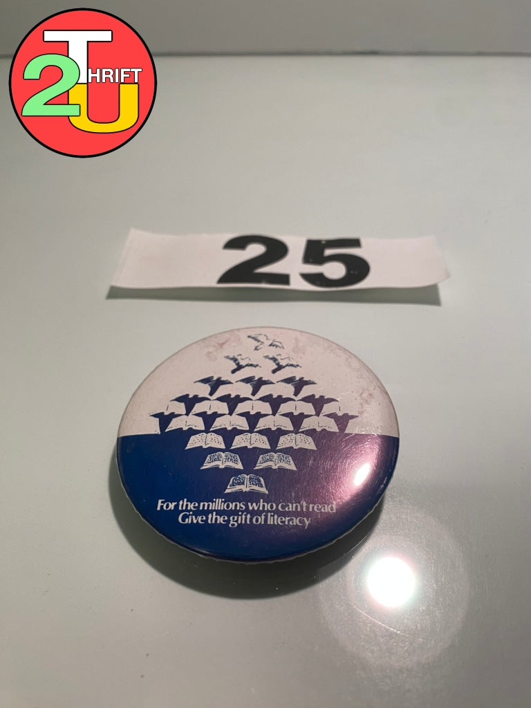 Gift Literacy Pin