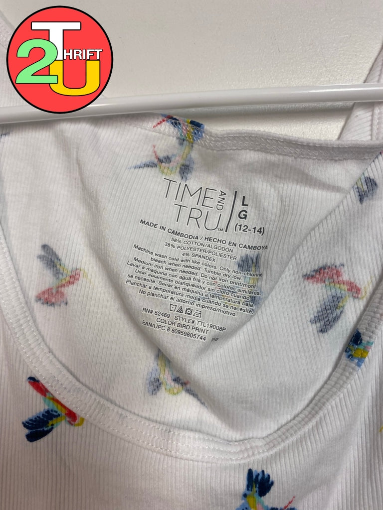 Girls L Time & Tru Shirt