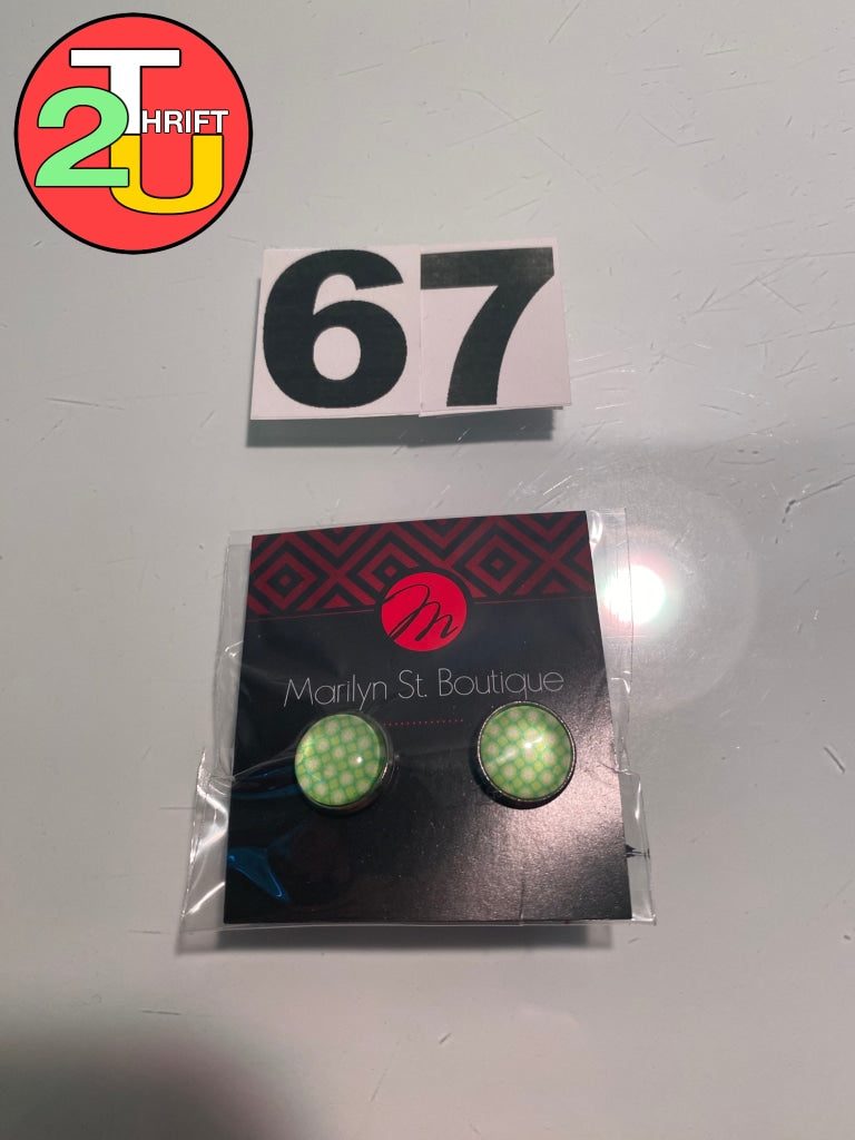 Green Earrings
