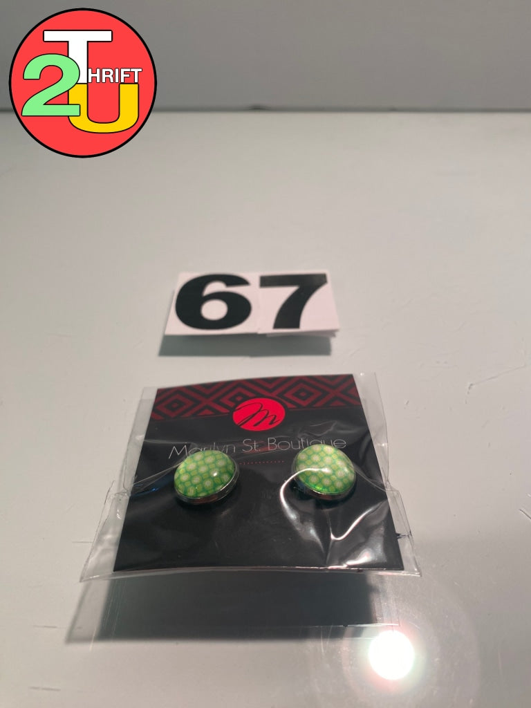 Green Earrings