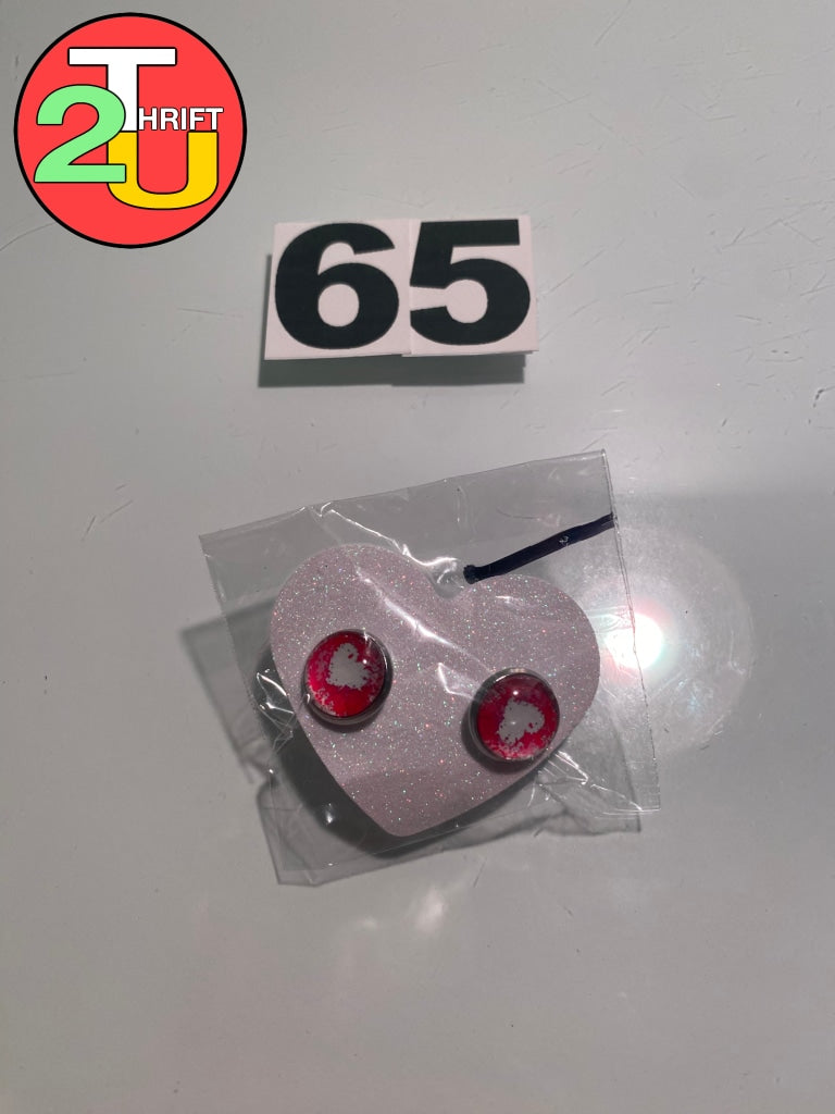 Heart Pink Earrings