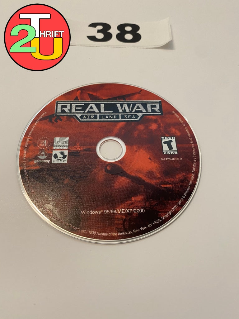 PC Disc Real War Air Land Sea Video Game