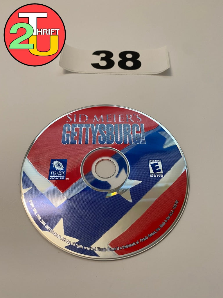 PC Disc Sid Meiers Gettysburg Video Game