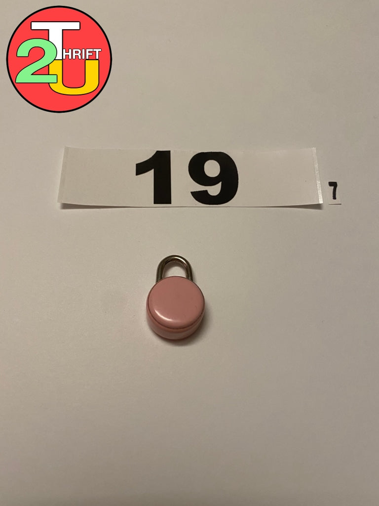 Pink Lock Charm