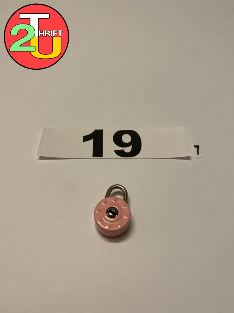Pink Lock Charm