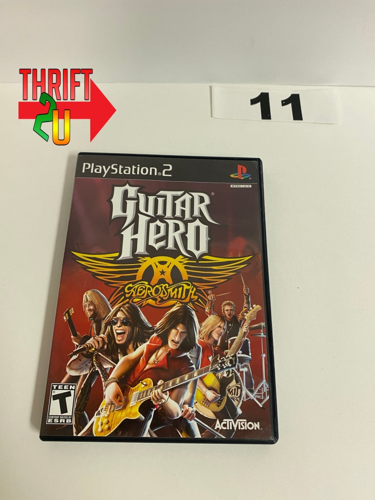 Playstation 2 Guitar Hero Aerosmith Video Game