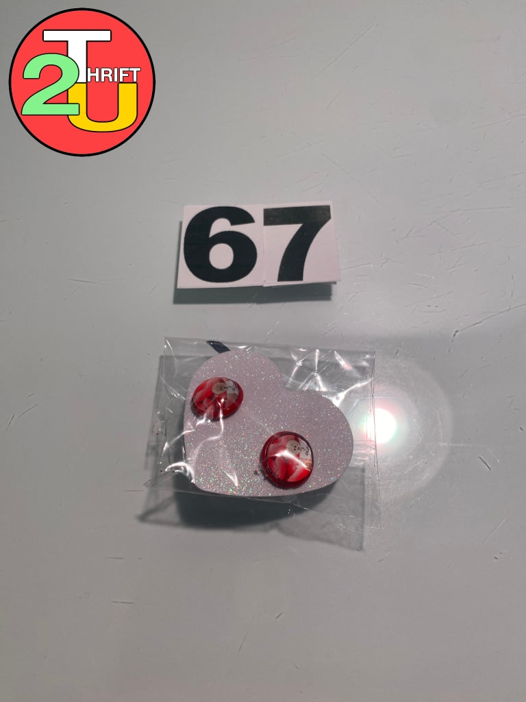 Red Bear Earrings