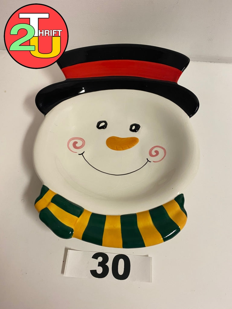 Snowman Plate