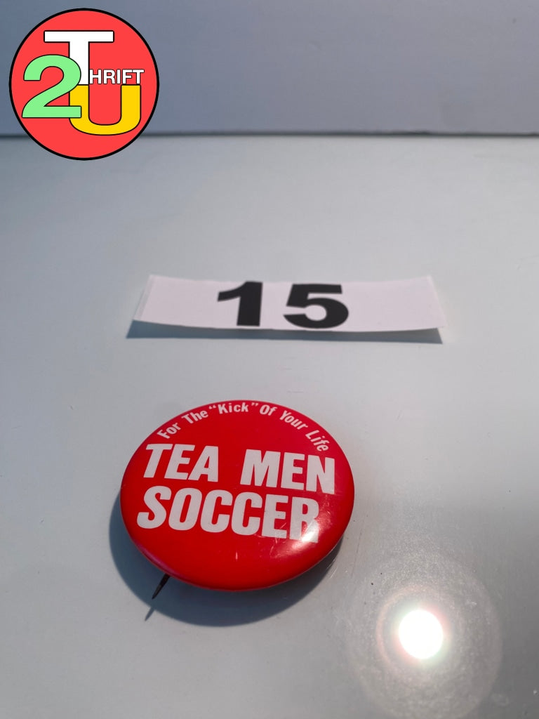 Tea Men Soccer Pin