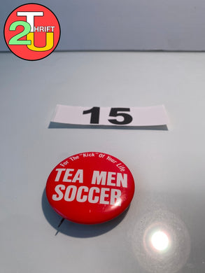 Tea Men Soccer Pin