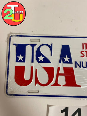 Usa Vanity Plate