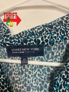 Womens 2X Jones New York Shirt