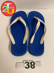 Womens Blue Flip Flop Shoes